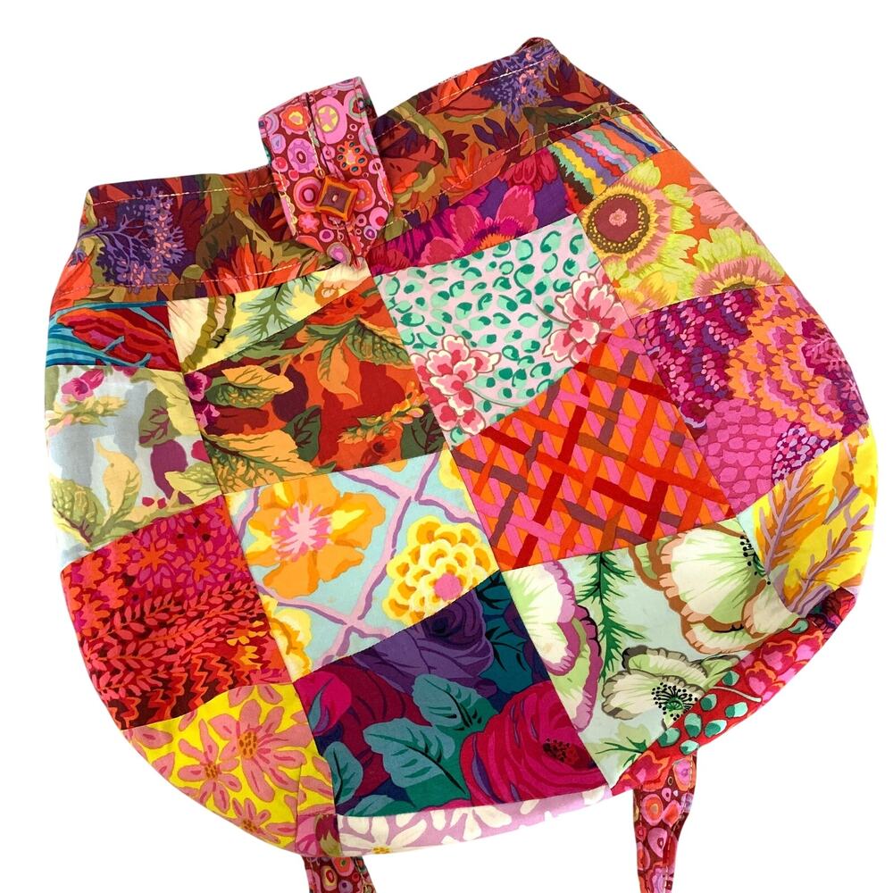 Handmade Quilted Patchwork Purse Colorful Homemade Quilt Bag Crossbody